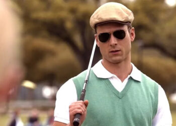 Scream Queens, Chad wearing sunglasses while golfing
