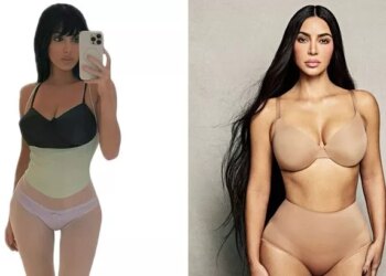 Bianca Censori and Kim Kardashian