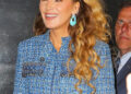 Blake Lively wears a stylish ensemble as leaving Late Night With Seth Meyers in New York City