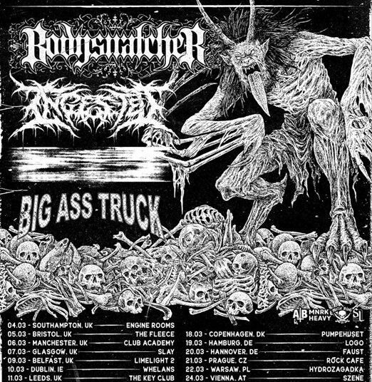 Bodysnatcher European Tour 2026