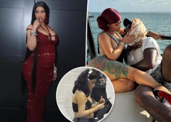 Cardi B returns to the gym just days after giving birth to first child with Stefon Diggs
