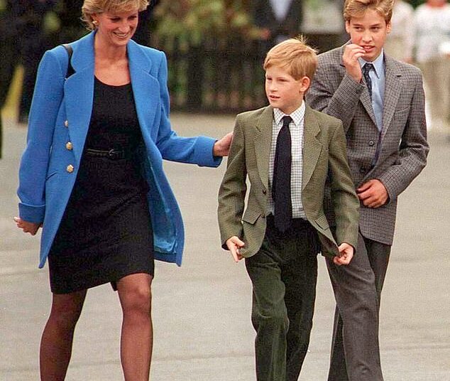An old schoolmate of Prince William and Prince Harry has revealed what they were really like during their time at Eton College. Pictured with their mother Princess Diana on his first day of Eton in 1995