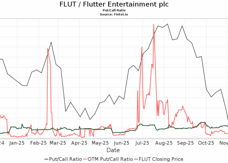 FLUT / Flutter Entertainment plc Put/Call Ratios