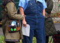 Bobby Bank/GC Images David Harbour on the set of Evil Genius on Nov. 10