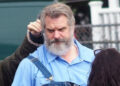 Bobby Bank/GC Images David Harbour on the set of 'Evil Genius'
