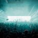 shot of a stage at a rave