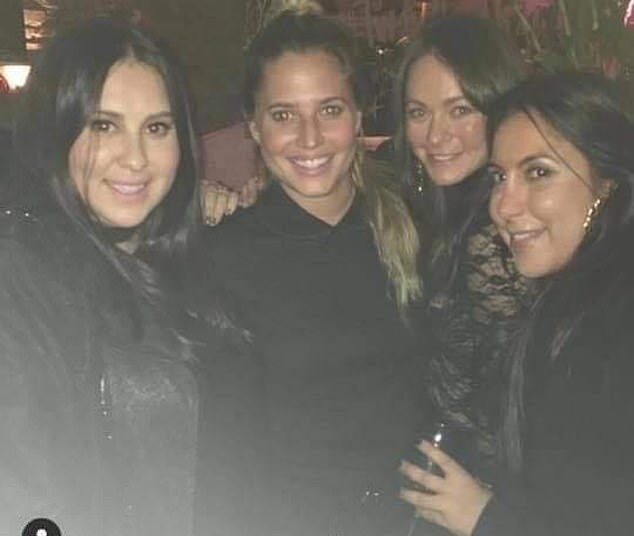 In a world exclusive, the Daily Mail can unmask Melissa Lovallo (pictured far right), a 50-year-old former Ralph Lauren executive, as the woman behind DeuxMoi. Lovallo launched the DeuxMoi as a website in 2013, alongside Meggie Kempner (pictured second from right).