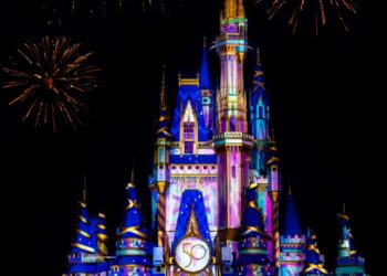 A Disney castle