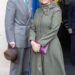 The pair were all smiles as they attended Newbury Racecourse