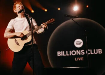 Ed Sheeran Performs in Dublin for Spotify's Billions Club Live (Courtesy Spotify)