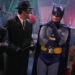 Kato, The Green Hornet, Batman, and Robin in a kooky villain's lair on Batman