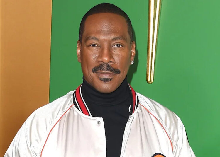 Eddie Murphy at the premiere of "Candy Cane Lane" in Los Angeles in November 2023.