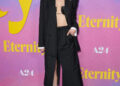 Elizabeth Olsen at A24’s "Eternity" New York Premiere held at Regal Union Square on November 08, 2025 in New York, New York.