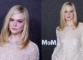 Elle Fanning Shimmers in Chanel Sequins & Cartier Jewels at MoMA Gala