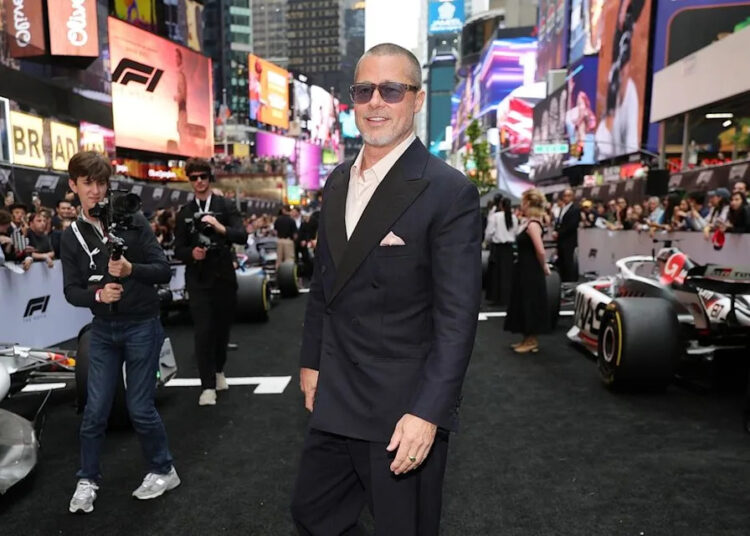 Brad Pitt at the World Premiere of F1 The Movie