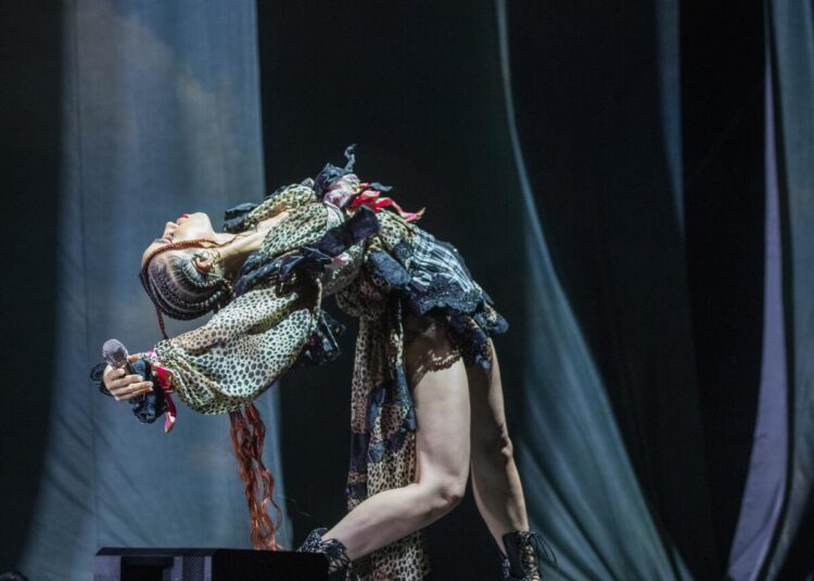 FKA Twigs performs on the Camp Stage on Day 2 of the Camp Flog Gnaw