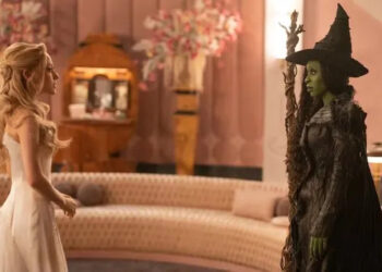 Ariana Grande and Cynthia Erivo in 'Wicked: For Good.' (Giles Keyte/Universal Pictures)
