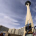 The Strat hotel-casino is seen, on Friday, Jan. 19, 2024, in Las Vegas. (Bizuayehu Tesfaye Las ...