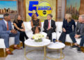ABC News - PHOTO: The "Good Morning America" family celebrates the show's 50th anniversary.
