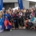 Javier Ortiz Kim Knor and others during her 1,000th skydive.