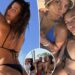 Hailey Bieber models thong bikinis during Kendall Jenner's birthday