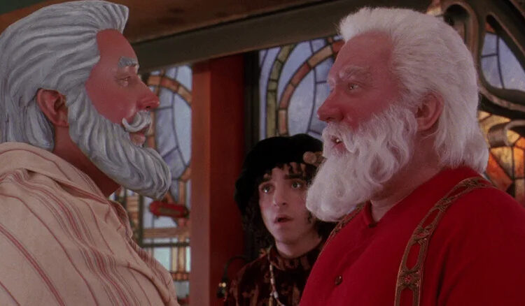 Santa confronts Toy Santa in The Santa Clause 2