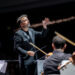 Conductor leads orchestra
