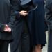At the 2011 wedding of Wiliam and Kate, Victoria was pregnant with Harper and dressed in one of her own designs, a navy shift dress with pleating that flattered her figure. It was paired with towering Christian Louboutin platform heels and a dramatic Philip Treacy fascinator