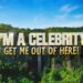 "I'm A Celebrity... Get Me Out Of Here!" logo on a background of a jungle with a waterfall.