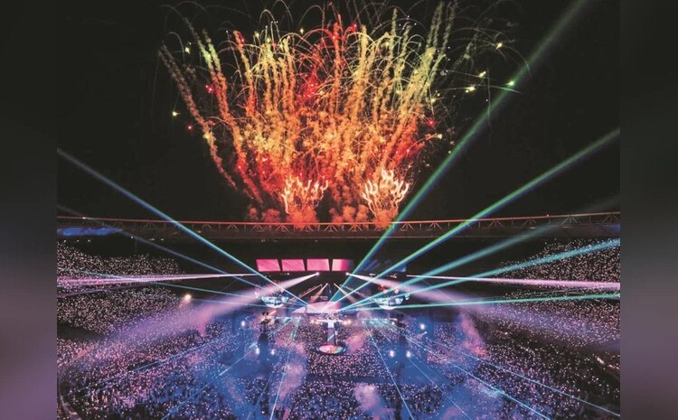 Over 200,000 people attended the Coldplay’s concert at Narendra Modi Stadium, Ahmedabad, in January   	Photo: Instagram/coldplay