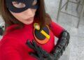 person in a superhero costume resembling a character from a popular animated film