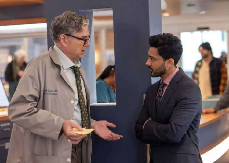 Oliver Platt as Dr. Daniel Charles, Manish Dayal as Dr. Theo Rabari — 'Chicago Med' Season 11 Episode 7 "Double Down"