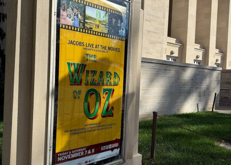 A special screening of "The Wizard of Oz" will be presented at the IU Auditorium on Nov. 7 and 8, 2025.