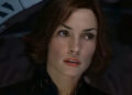 Famke Janssen as Jean Grey in X2: X-Men United.