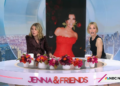Still from the November 10 installment of TODAY with Jenna & Friends, of Jenna Bush Hager and Leslie Bibb reacting to Kris Jenner's youthful appearance during her 70th birthday party