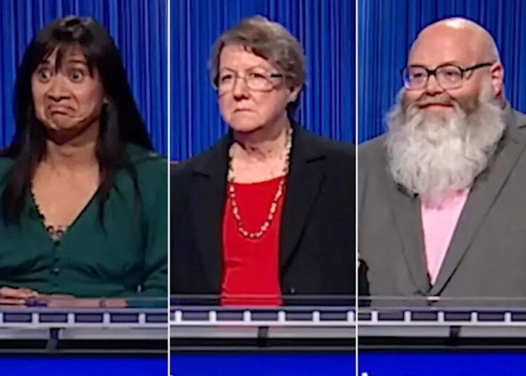 Jeopardy/YouTube Contestants Cindy del Rosario, Sondra Venable, and Dargan Ware on 'Jeopardy'