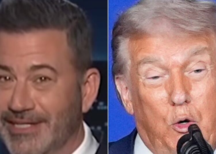 Jimmy Kimmel Spots Absolutely Bizarre Trump White House Moment