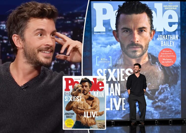 Jonathan Bailey celebrates People magazine's 'completely absurd' choice to make him 'Sexiest Man Alive'