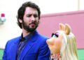 Josh Groban found himself in love triangle with Miss Piggy (pictured) and her on-off beau Kermit the Frog (ABC)