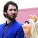 Josh Groban found himself in love triangle with Miss Piggy (pictured) and her on-off beau Kermit the Frog (ABC)
