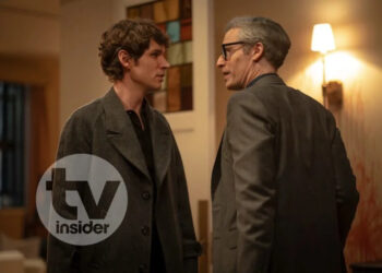 Nicholas Denton as Guy Anatole and Justin Kirk as Raglan James in 'Talamasca' Season 1 Episode 4
