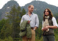 Prince William and Kate Middleton on a hike