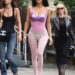 The 29-year-old strutted through the city alongside her sister Angelina and mum Alexandra.