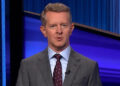 Ken Jennings hosting Jeopardy.