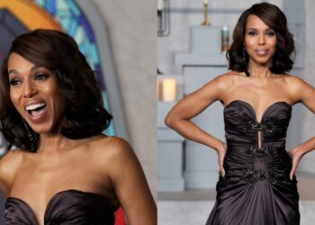 Kerry Washington Brings Classic Glamour to 'Wake Up Dead Man' Premiere