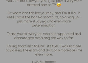Kim Kardashian post about failing bar exam on Instagram Stories.