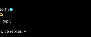 tiktok North West TikTok comment on Nov. 13, 2025