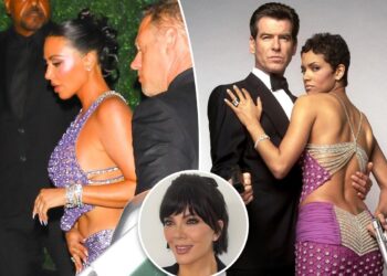 Kim Kardashian channels ‘Die Another Day’-era Halle Berry at Kris Jenner’s birthday party