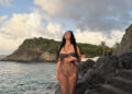 Kim Kardashian shared sultry photos in a transparent lace dress before sharing that she failed the bar exam. Kim Kardashian/Instagram