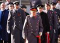 King Charles III followed by the Prince of Wales, (left) and the Duke of Edinburgh (right) during the Remembrance Sunday service in London
